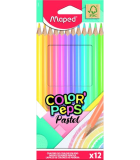 LAPICES COLOR MAPED PASTEL es.12