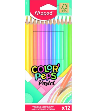 LAPICES COLOR MAPED PASTEL es.12