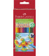 LAPICES COLOR FABER TRIANG.0.4mm EST.24
