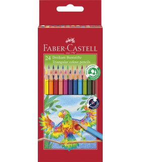 LAPICES COLOR FABER TRIANG.0.4mm EST.24
