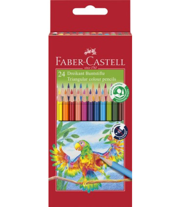 LAPICES COLOR FABER TRIANG.0.4mm EST.24