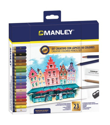 LAPICES COLOR MANLEY SET CREATIVO C/23