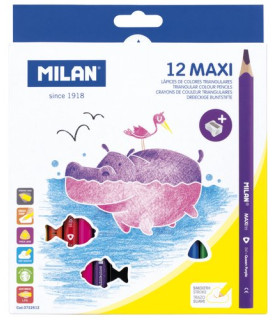 LAPICES COLOR MILAN MAXI TRIANGULAR 12