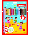 LAPICES COLOR STABILO TRIO est.PLAST.18