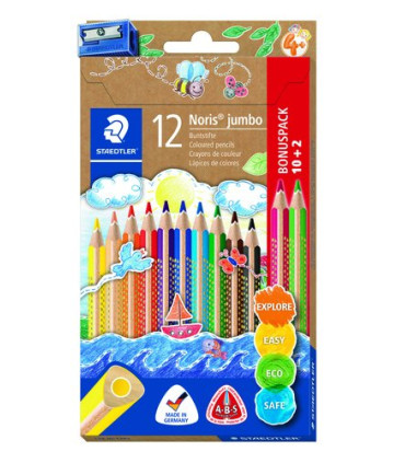LAPICES COLOR STAEDT.128 NC TR.JUMBO 12
