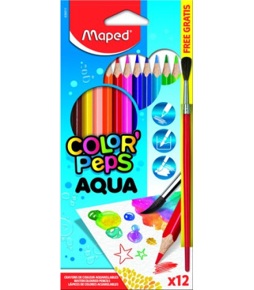 LAPICES ACLB.MAPED COLOR PEPS est.12