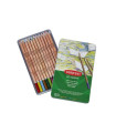 LAPICES DERWENT CAJ.METALICA 12 PZ.ACUAR