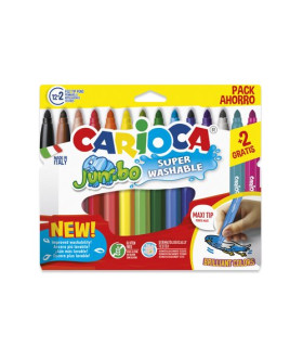 ROTUL.CARIOCA JUMBO ESTUCHE 12