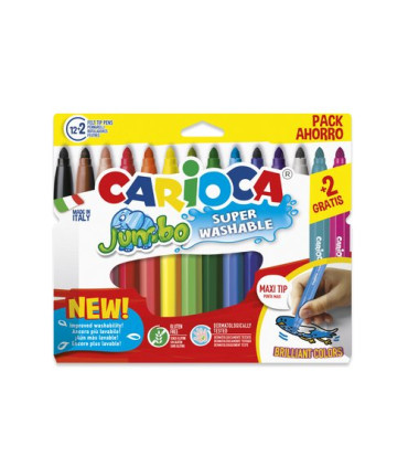 ROTUL.CARIOCA JUMBO ESTUCHE 12