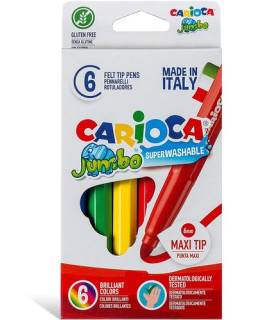 ROTUL.CARIOCA JUMBO ESTUCHE 6