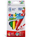 ROTUL.CARIOCA JUMBO ESTUCHE 6
