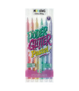 ROTUL.MOOVING COLORES GLITTER PAST. EST.