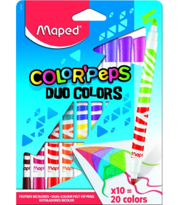 ROTUL.MAPED COLOR´PEPS DUO ESTUCHE 10