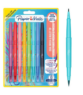 ROTUL.PAPERMATE DOBLE PUNTA P. BLISTER 8