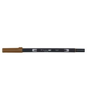 ROTULADOR TOMBOW DOBLE PUNTA PINC. CHOCO