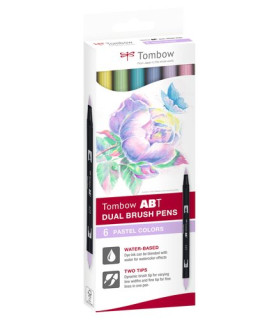 ROTULADOR TOMBOW DOBLE PUNTA PINC. EST 6