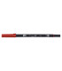 ROTULADOR TOMBOW DOBLE PUNTA PINC. ROJO