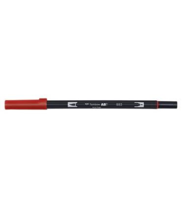 ROTULADOR TOMBOW DOBLE PUNTA PINC. ROJO