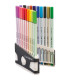 ROTUL.STABILO PEN BRUSH ARTY LINE  C/20