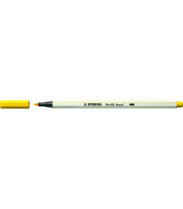 ROTUL.STABILO PEN 68  BRUSH AMARILLO