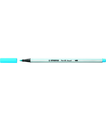 ROTUL.STABILO PEN 68  BRUSH AZUL FL.