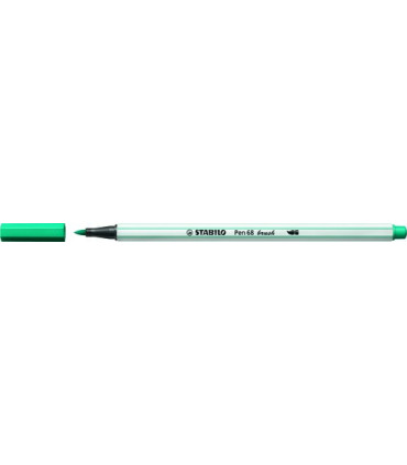 ROTUL.STABILO PEN 68  BRUSH AZUL TURQ.