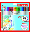 ROTUL.STABILO PEN 68  BRUSH CAJA 24