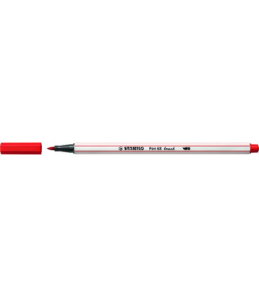 ROTUL.STABILO PEN 68  BRUSH CARMIN