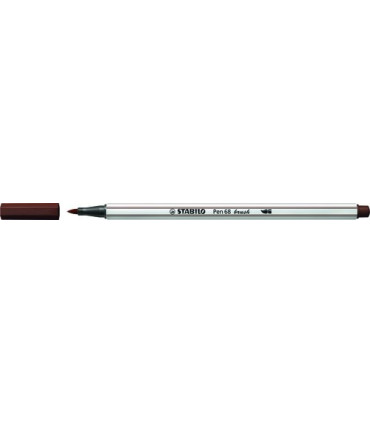 ROTUL.STABILO PEN 68  BRUSH MARRON