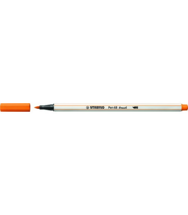 ROTUL.STABILO PEN 68  BRUSH NARANJA