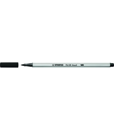 ROTUL.STABILO PEN 68  BRUSH NEGRO