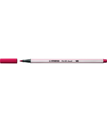 ROTUL.STABILO PEN 68  BRUSH ROJO OSC.