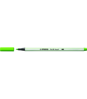 ROTUL.STABILO PEN 68  BRUSH VERDE HOJA