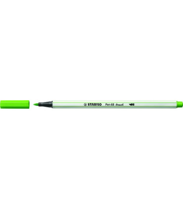 ROTUL.STABILO PEN 68  BRUSH VERDE HOJA