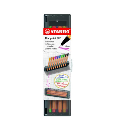ROTUL.STABILO POINT 88 CLICK SET EST.10