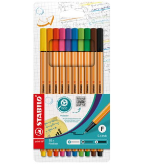 ROTUL.STABILO POINT 88 ESTUCHE 10
