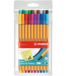 ROTUL.STABILO POINT 88 ESTUCHE 20