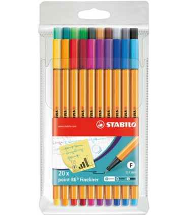 ROTUL.STABILO POINT 88 ESTUCHE 20