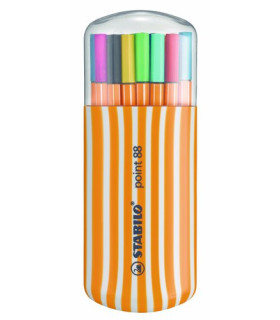ROTUL.STABILO POINT 88 ESTUCHE 20 ZEBRUI