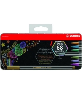ROTUL.STABILO PEN 68 METALLIC C/8