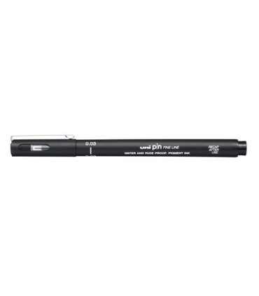 ROTUL.UNI PIN 0,03 mm NEGRO