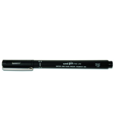 ROTUL.UNI PIN 0,3 mm NEGRO