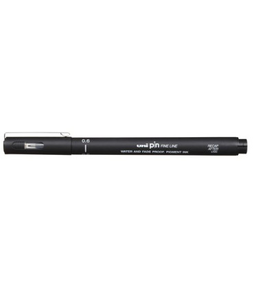 ROTUL.UNI PIN 0,6 mm NEGRO