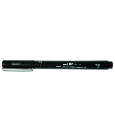 ROTUL.UNI PIN 0,8 mm NEGRO