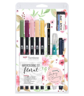 SET LETTERING TOMBOW FLORAL