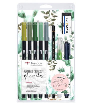 SET LETTERING TOMBOW GREENERY