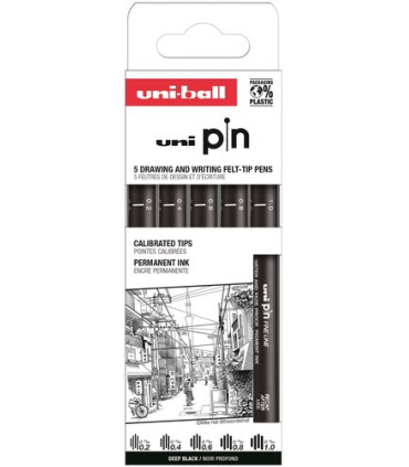 ROTUL.UNI PIN CALIBRADO CLASICO II C/5
