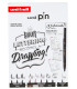 ROTUL.UNI PIN CALIBRADO LETTERING C/8