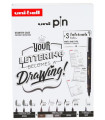 ROTUL.UNI PIN CALIBRADO LETTERING C/8