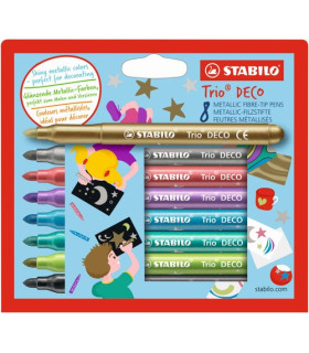 ROTUL.STABILO TRIO DECO 377 ESTUCHE 8